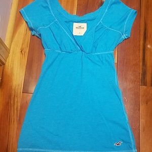 Blue Hollister v neck